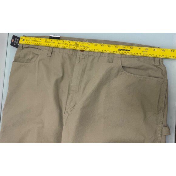 Dickies Carpenter Pants Duck Jeans Men 44X30 Relaxed Fit Straight Leg Beige - Picture 12 of 16
